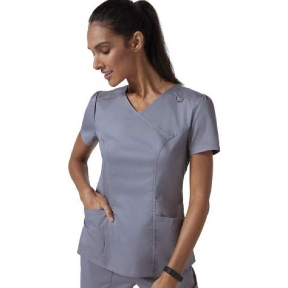 Grey scrub top